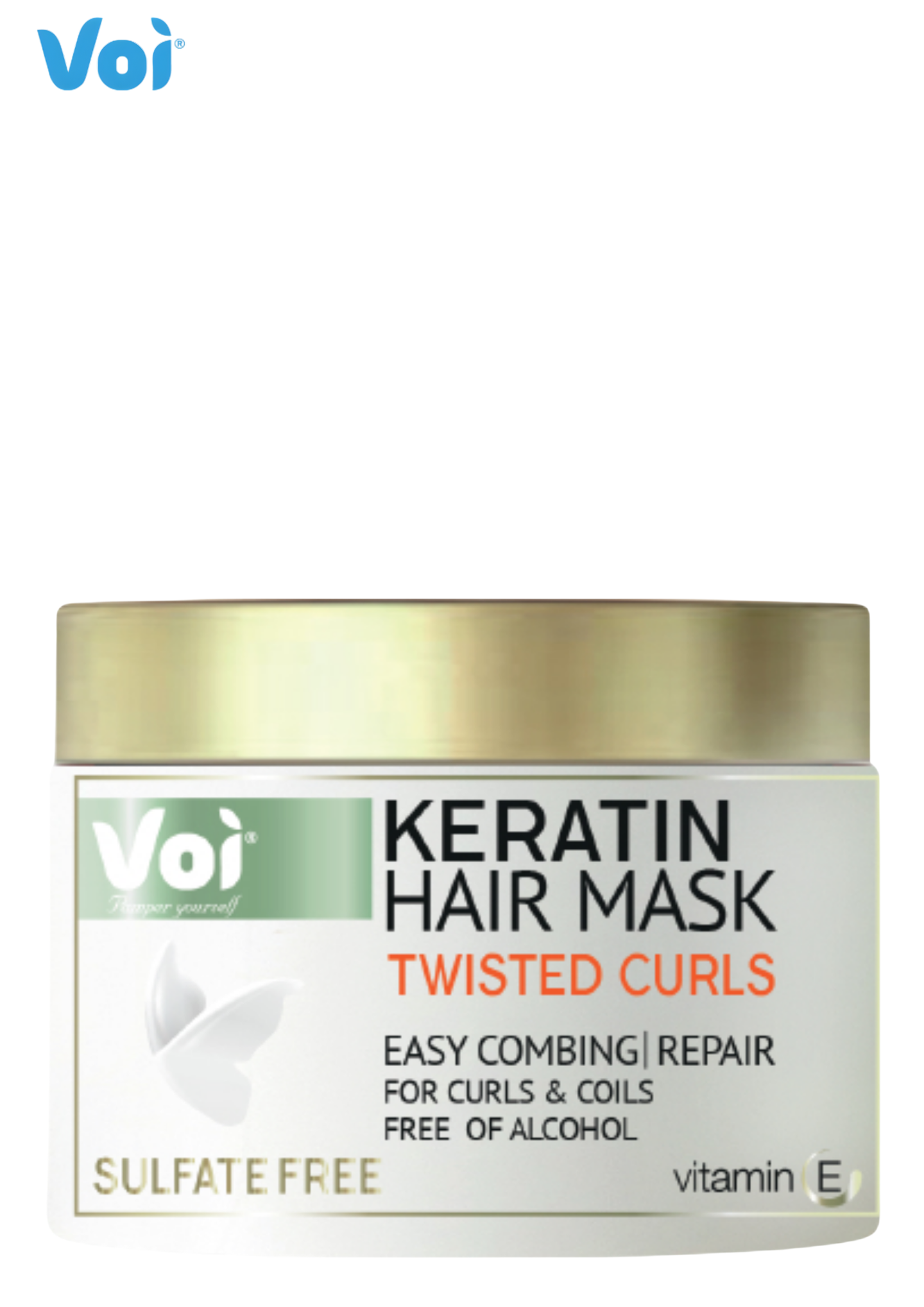 Voi - Keratin Hair Mask - Avocado Oil (Sulfate Free) (350ml)